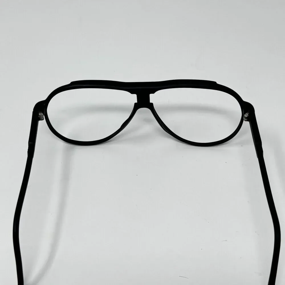 Vintage 1970s Carrera 5407 Black Aviator Eyeglass Frames Germany 65-15-142